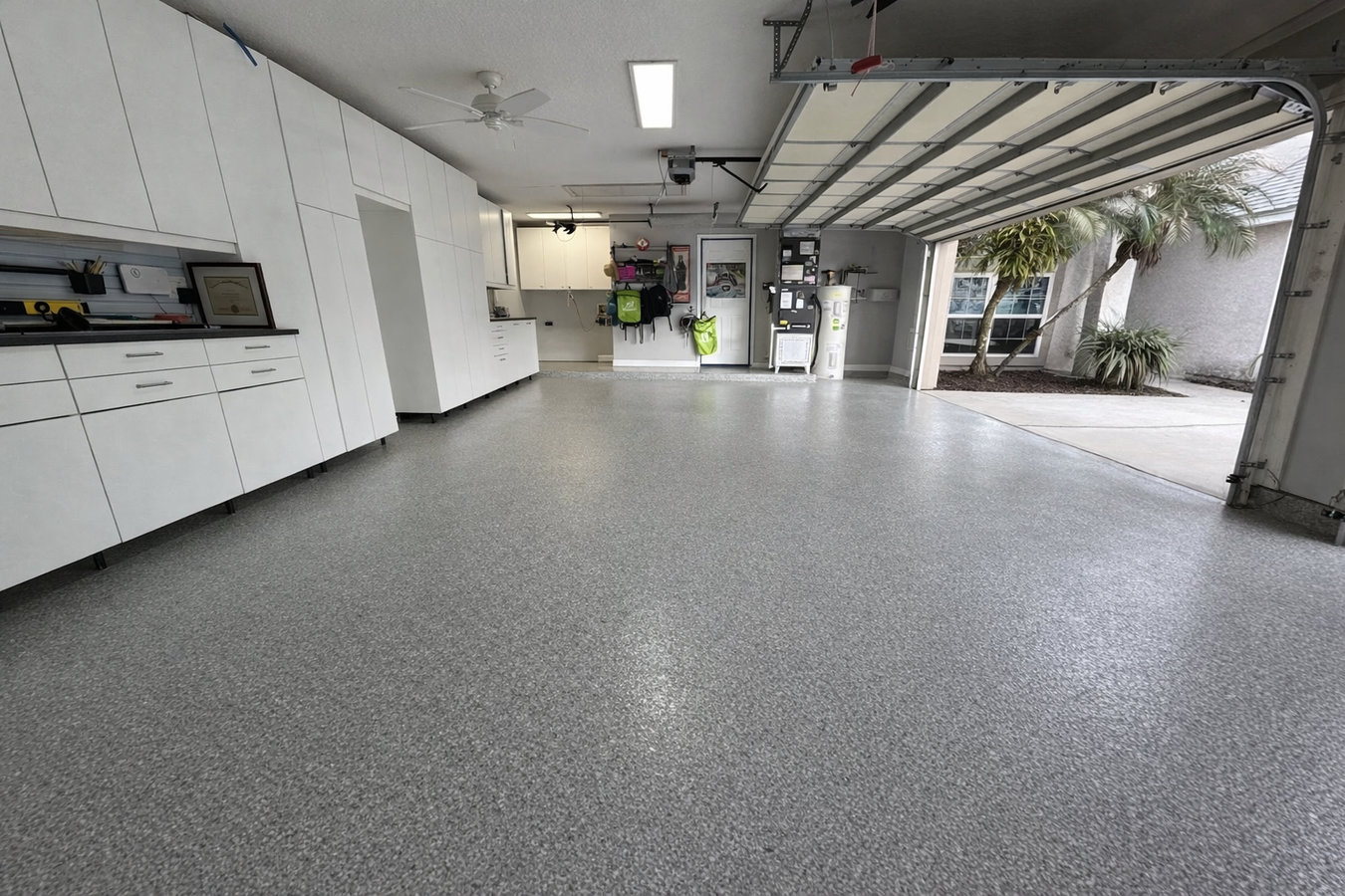 Garage floor concrete